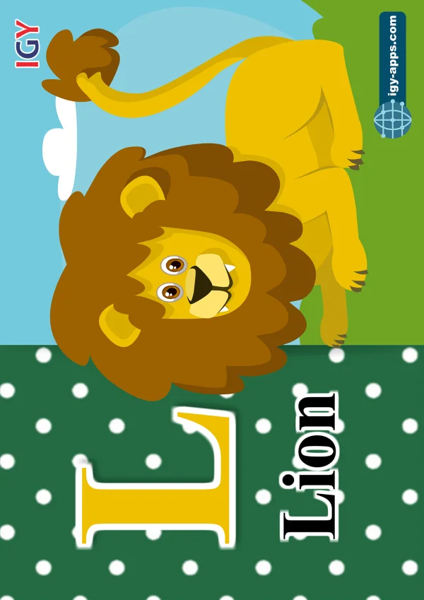 أسد — Lion — حرف L
