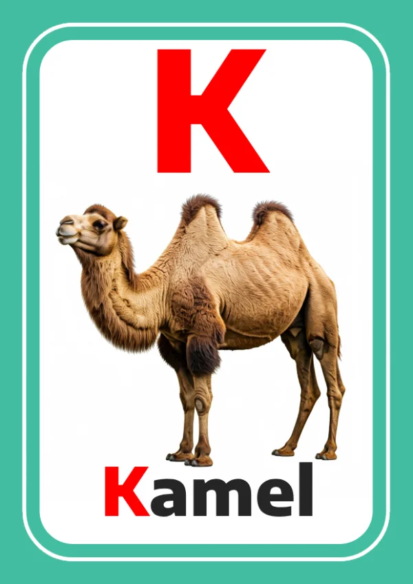 Chameau — Camel / جمل — Lettre K