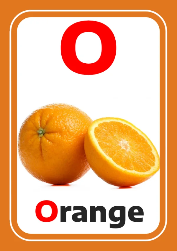 Orange — Orange / برتقال — Lettre O