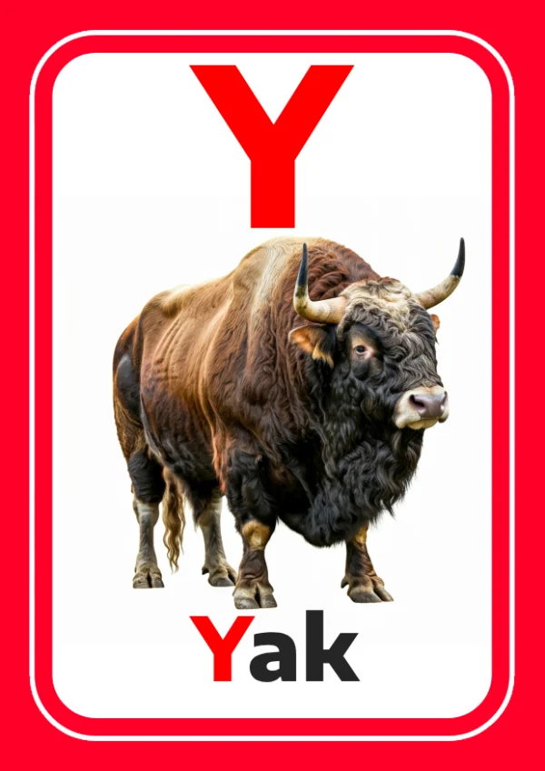 Yak — Yak / ثور الياك — Lettre Y