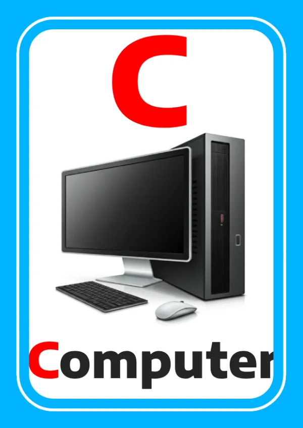 Ordinateur — Computer / كمبيوتر — Lettre C