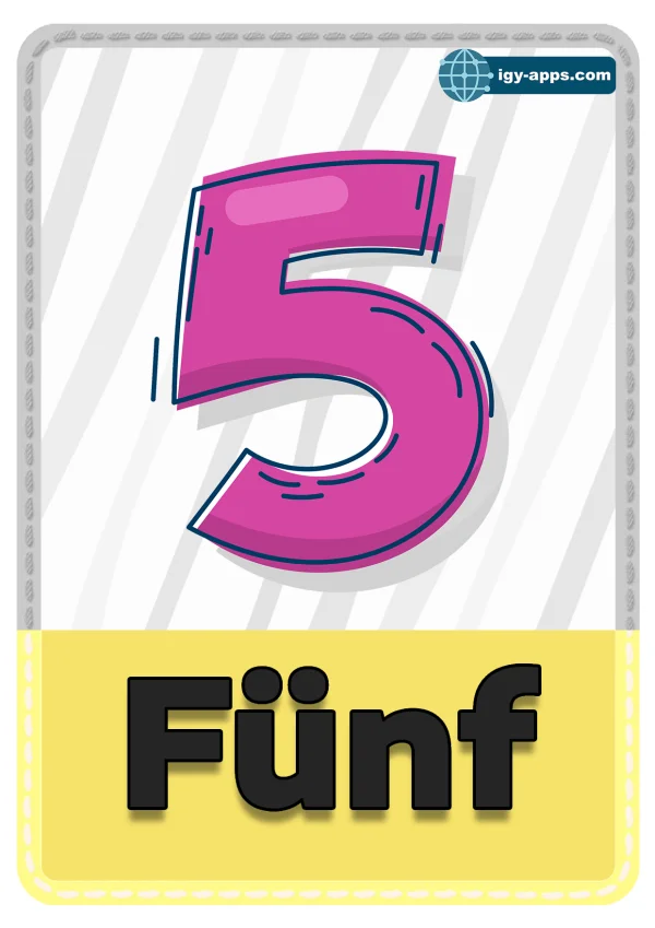 ٥ خمسة — Five — رقم 5