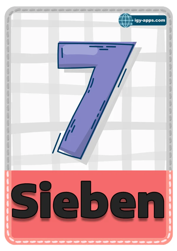 ٧ سبعة — Seven — رقم 7