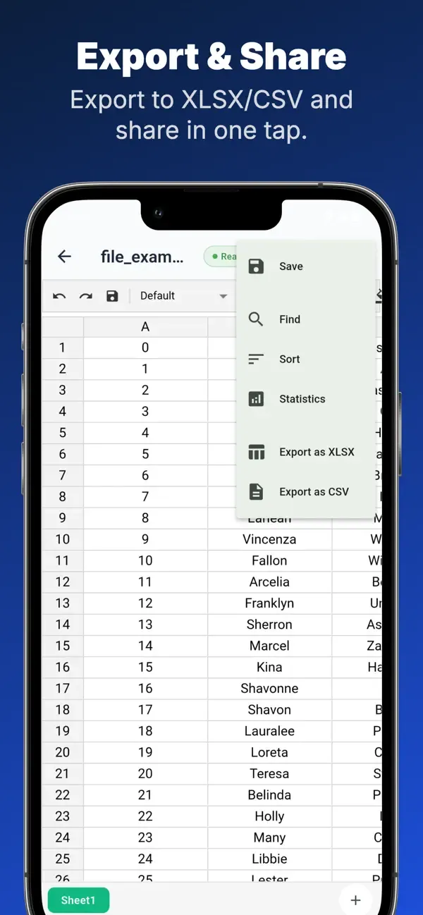 Glazr XLSX & CSV Datei-Editor — 6