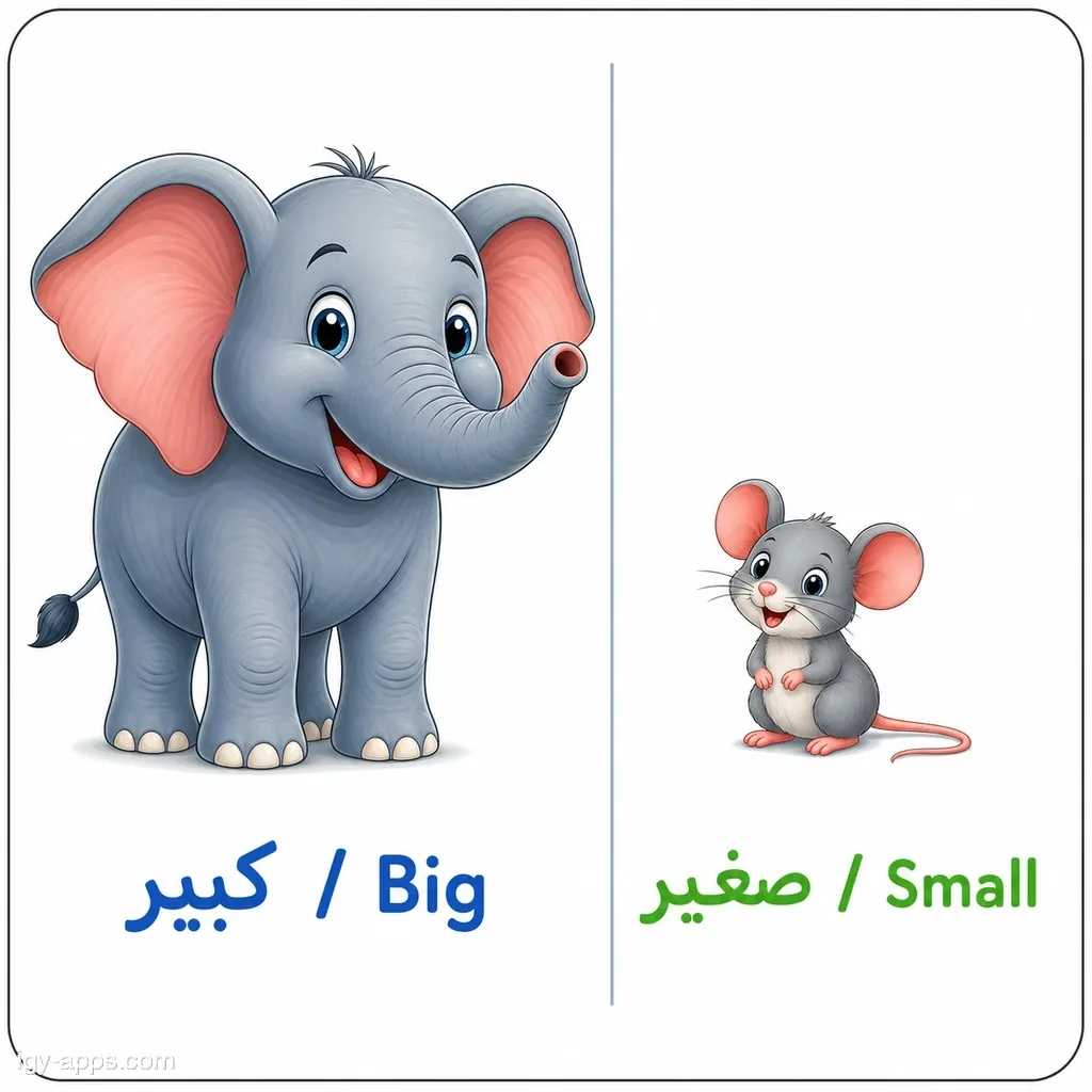 كبير ↔ صغير | Big ↔ Small