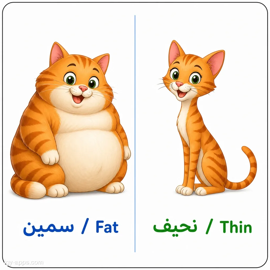 سمين ↔ نحيف | Fat ↔ Thin