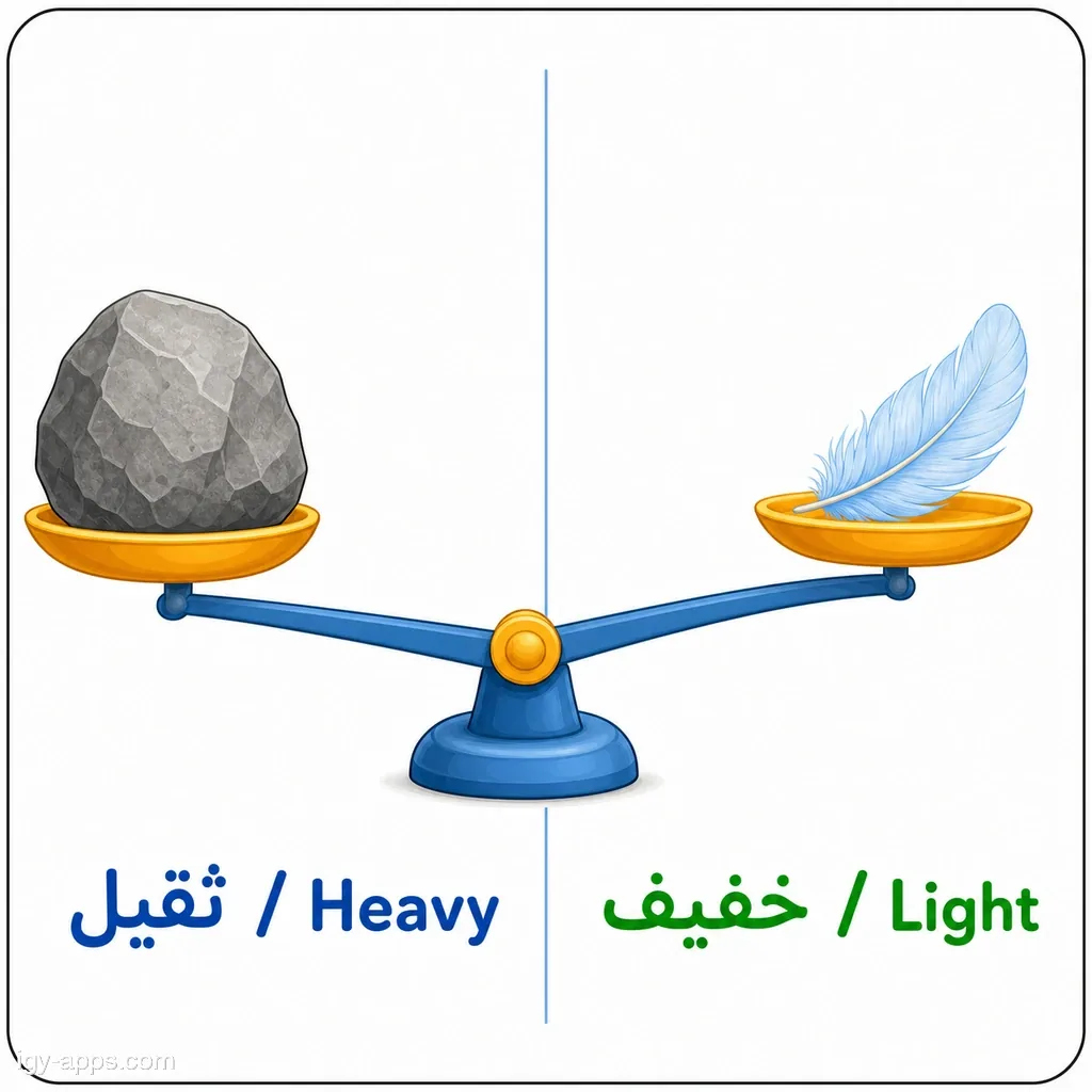 ثقيل ↔ خفيف | Heavy ↔ Light