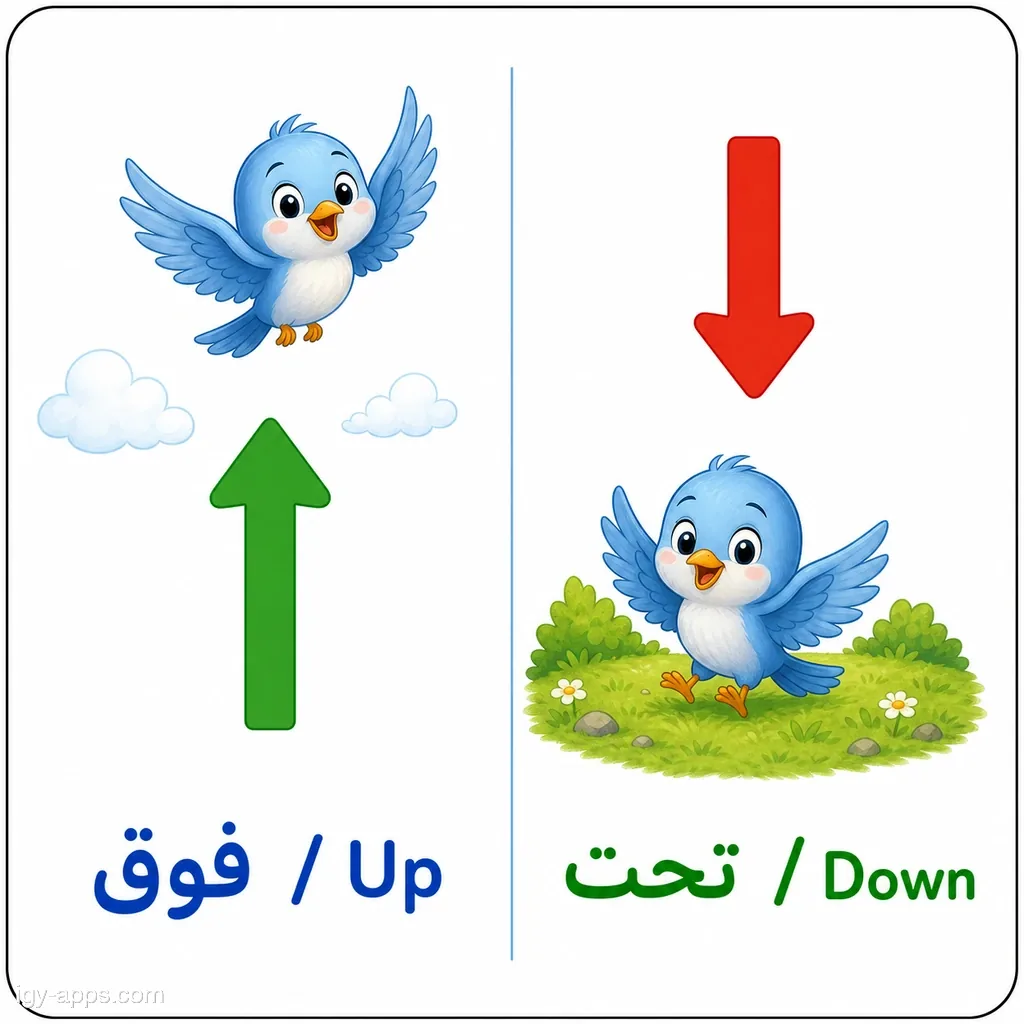 فوق ↔ تحت | Up ↔ Down