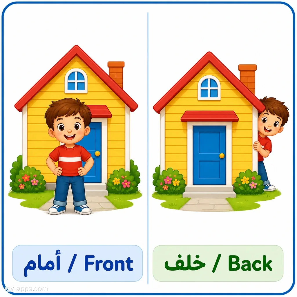 أمام ↔ خلف | Front ↔ Back