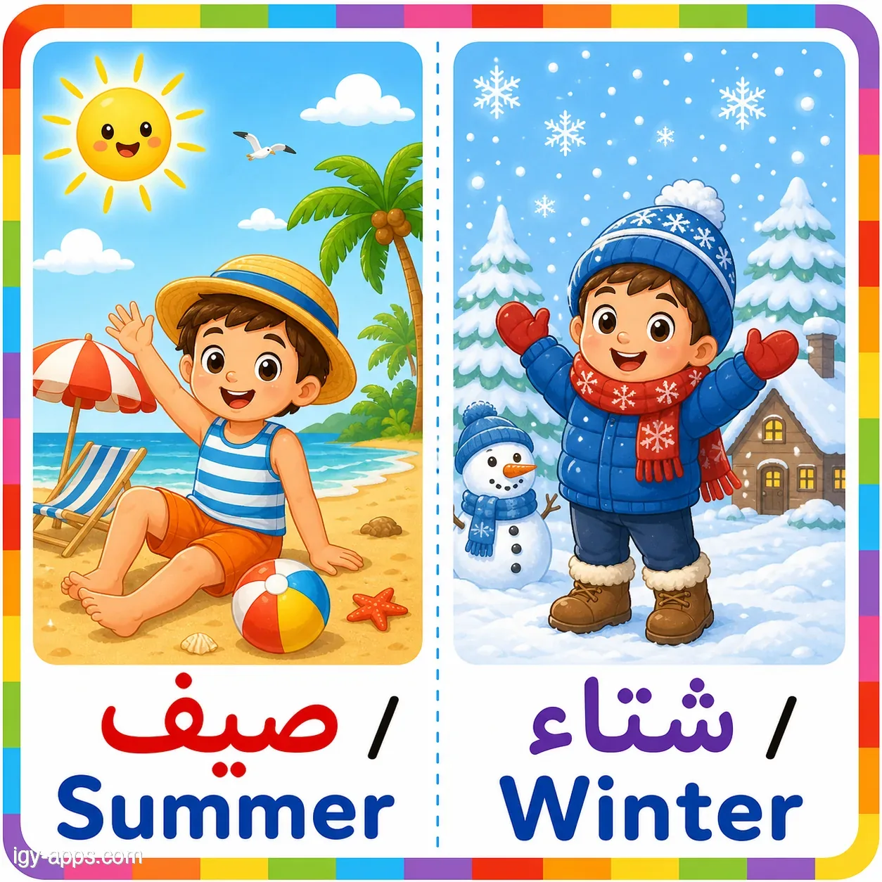 صيف ↔ شتاء | Summer ↔ Winter