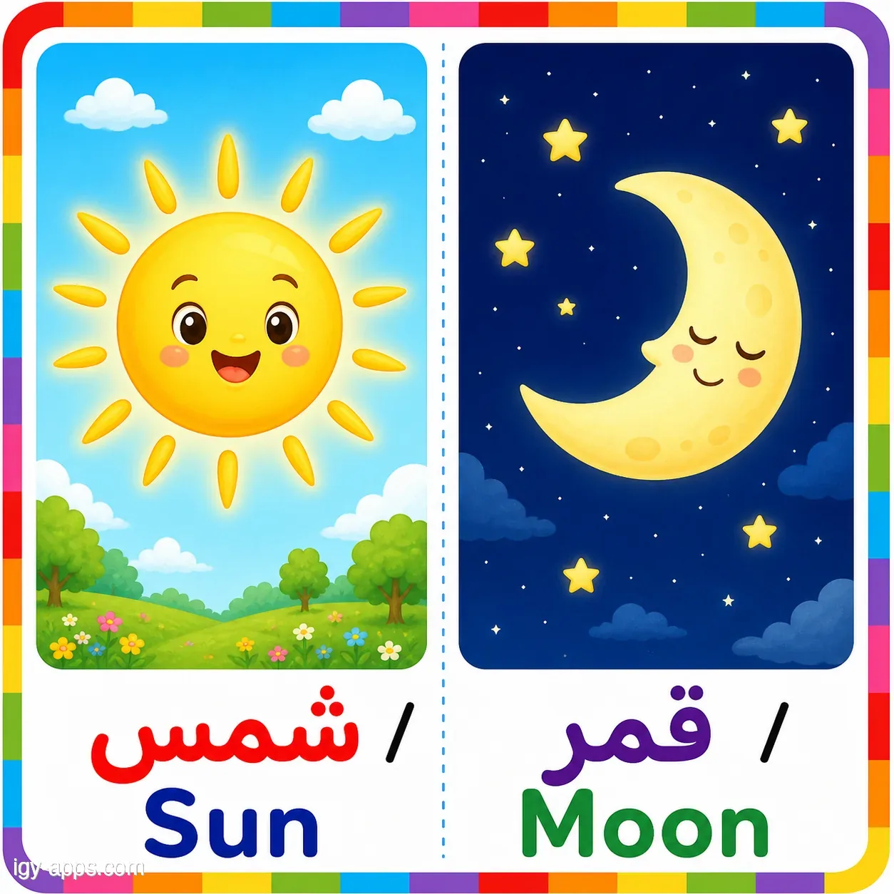 شمس ↔ قمر | Sun ↔ Moon