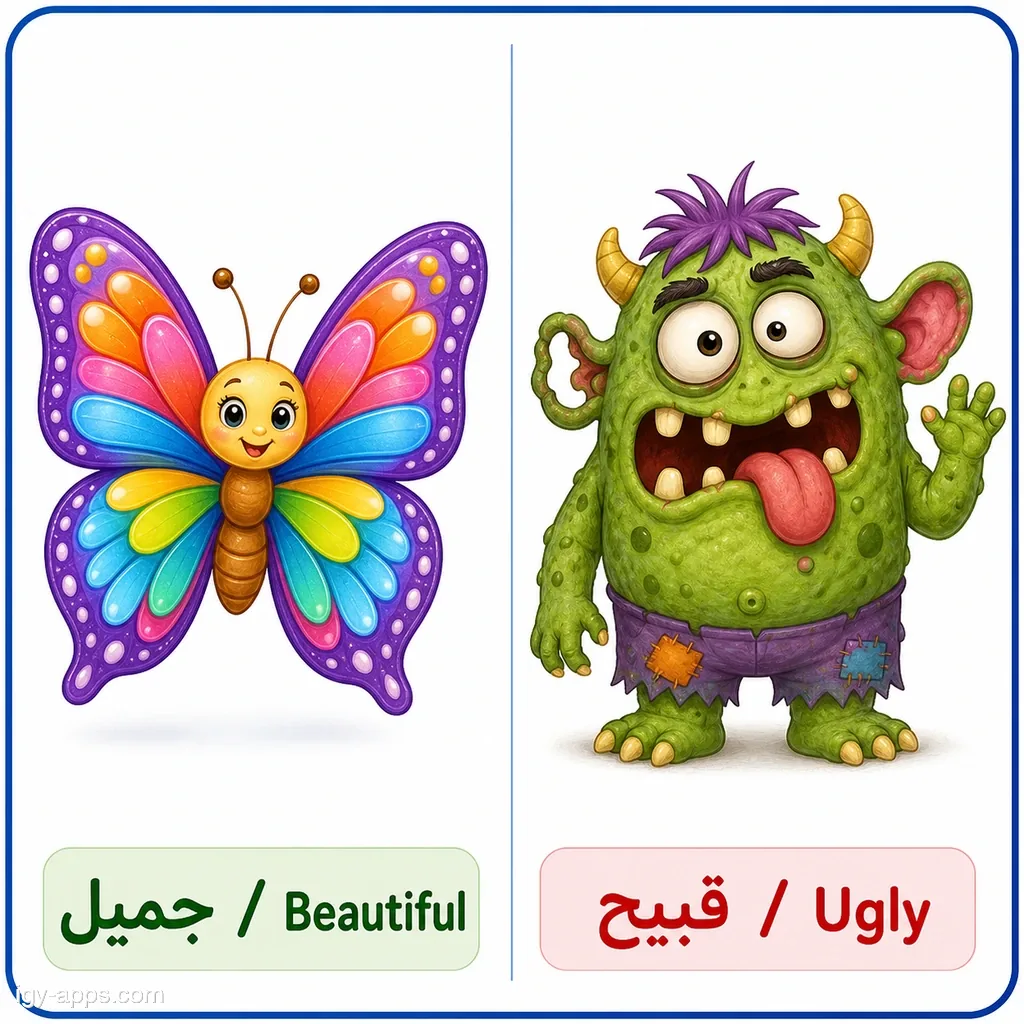 جميل ↔ قبيح | Beautiful ↔ Ugly