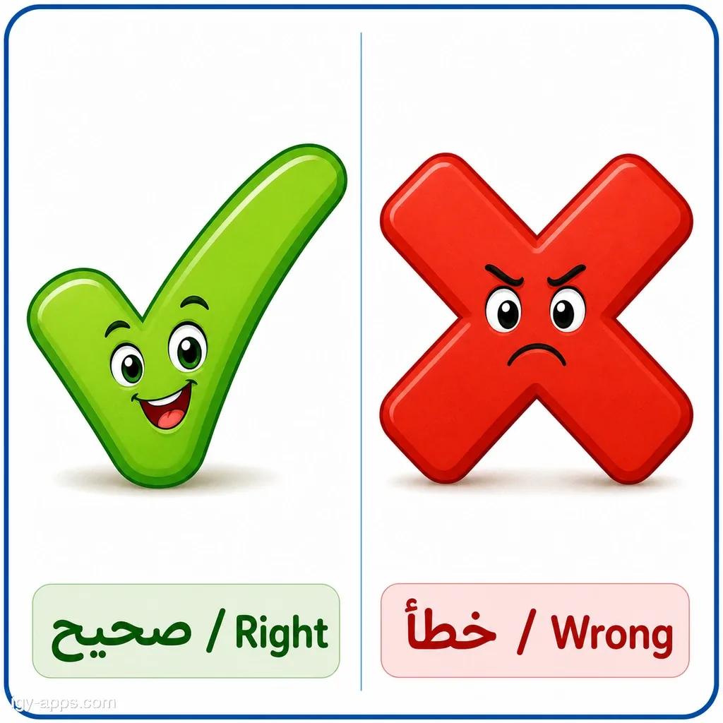 صحيح ↔ خطأ | Right ↔ Wrong