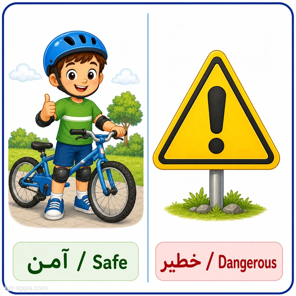 آمن ↔ خطير | Safe ↔ Dangerous