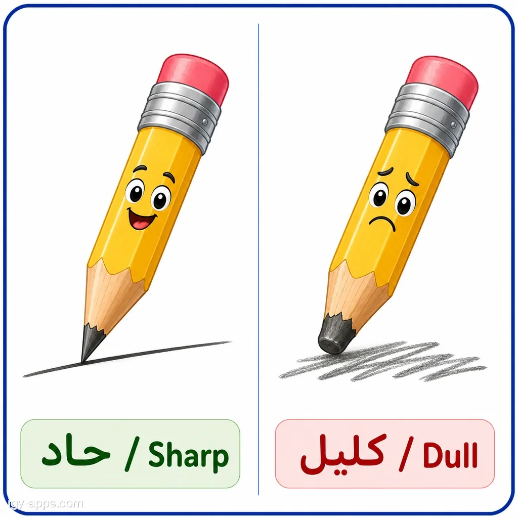 حاد ↔ كليل | Sharp ↔ Dull