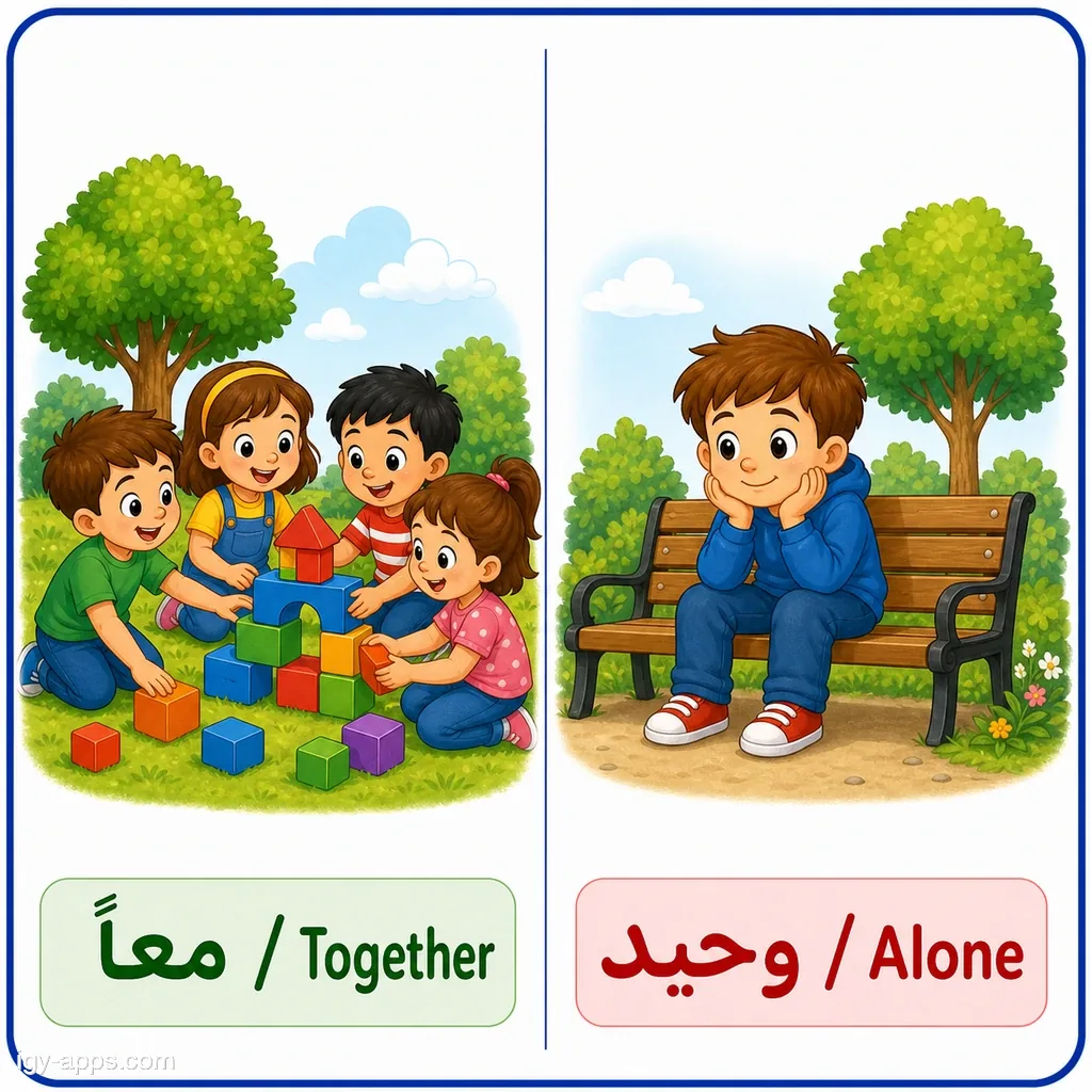 معاً ↔ وحيد | Together ↔ Alone