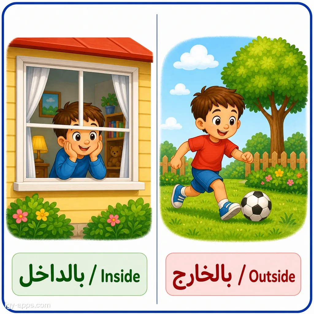 بالداخل ↔ بالخارج | Inside ↔ Outside