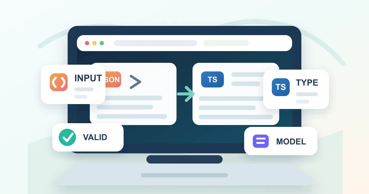 Browser-Tool JSON zu Code erzeugt TypeScript-Interfaces aus einem sauberen JSON-Beispiel