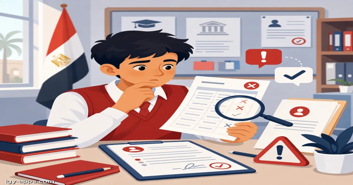 طالب يقدم تظلم على نتيجة الثانوية العامة