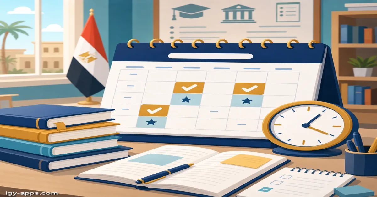جدول امتحانات الثانوية العامة 2026