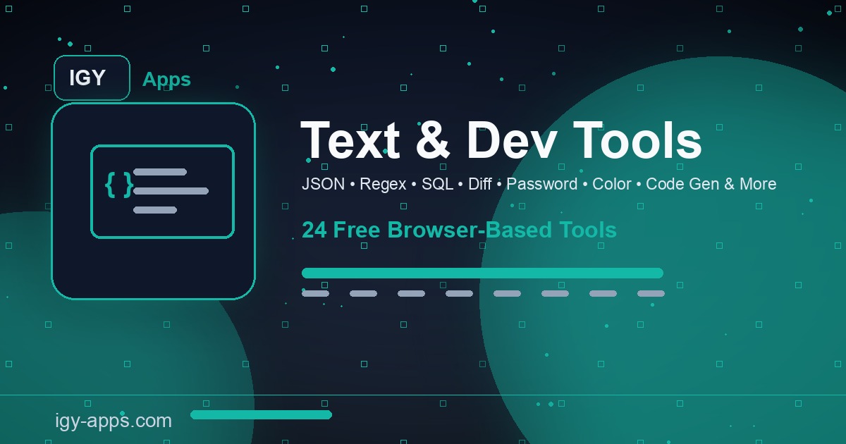 Text & Developer Tools — IGY Apps