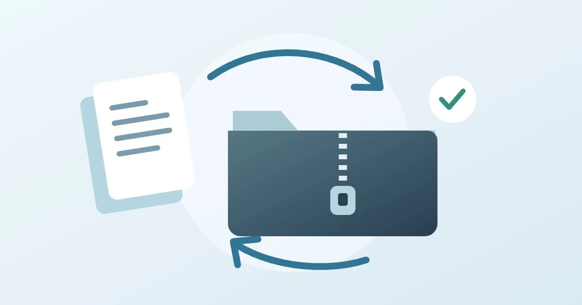 ضغط الملفات وفك ضغط ZIP